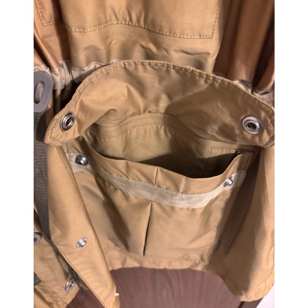 Hunter Refined Garden Water Resistant Tan Outdoors Raincoat Anorak Jacket Sz XL - Picture 6 of 8